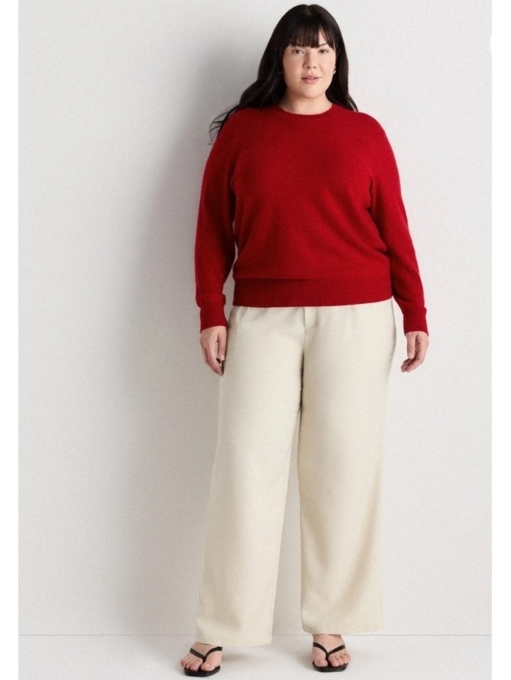 Quince Women’s Red 100% Cashmere crew neck sweater small